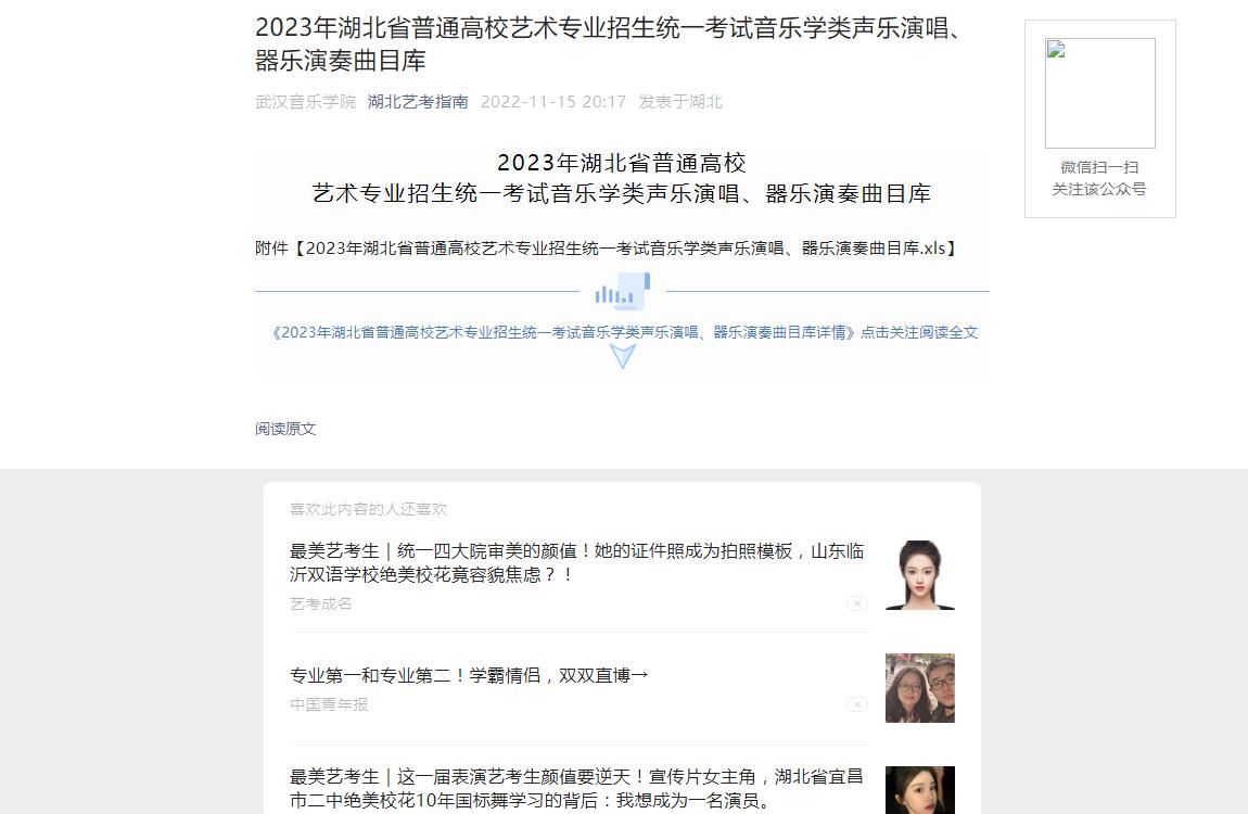 湖北艺考指南
