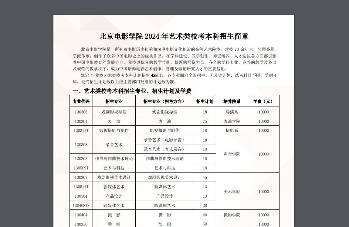 北京学校招生简章图片